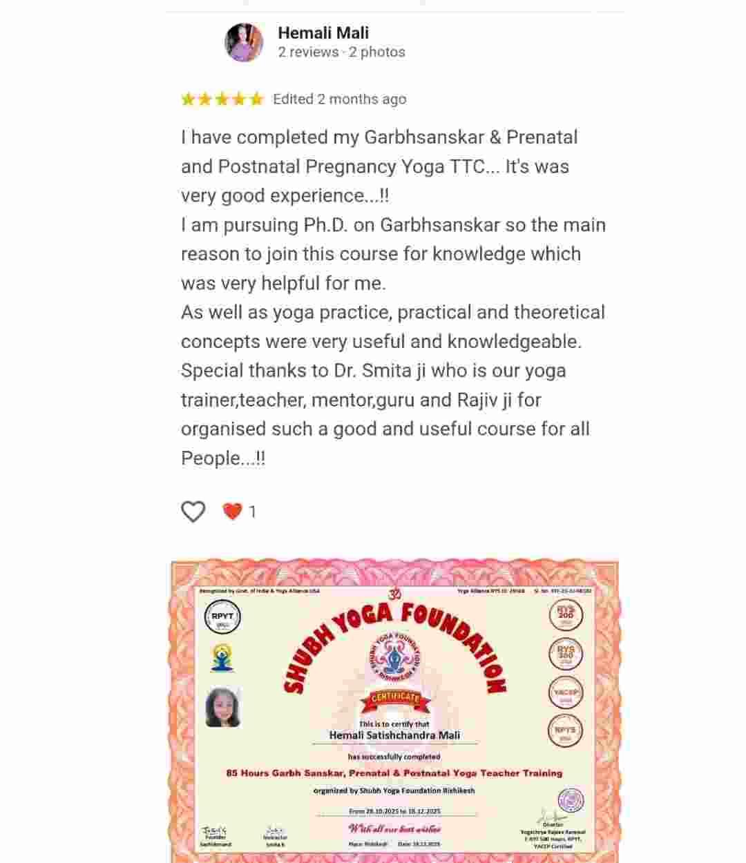 Prenatal & Postnatal Yoga Review 009