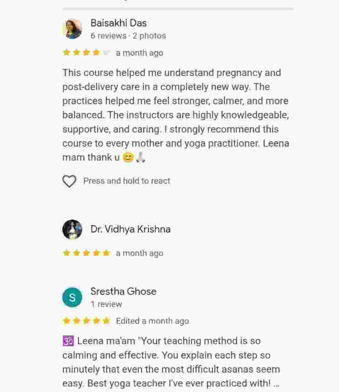 Prenatal & Postnatal Yoga Review 011