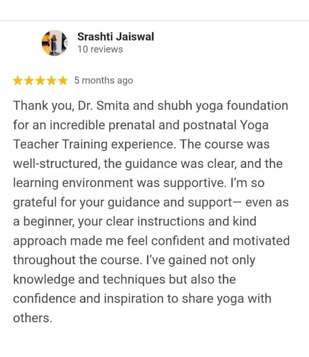 Prenatal & Postnatal Yoga Review 012